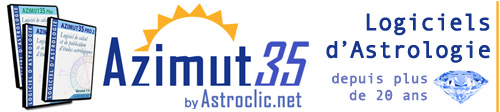 Logiciel d'astrologie Azimut35 pour les astrophiles et les astrologues professionnels